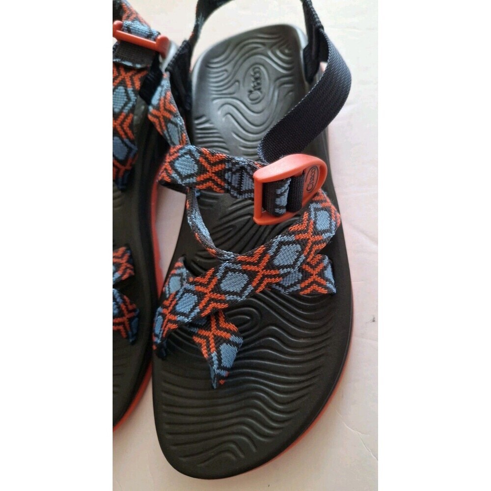 Chaco Z1 Womens Sandals Size W10 Trail Hiking Orange Blue Outdoors Gorp - Picture 3 of 10